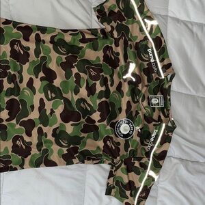 Bape Green and Brown Camo Tee